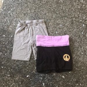 2 pairs of biker shorts. Size 7-8